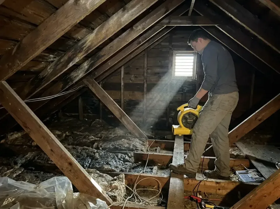 attic-water-damage-drying-proc-007 — frequently asked questions, Emergency Water Extraction & 24/7 Flood Response in Harker…